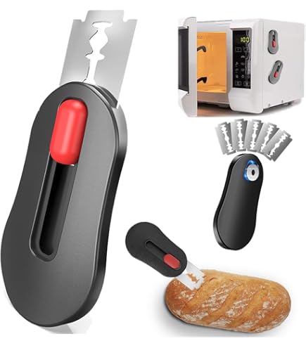 Raschietto Per Pane Con 5 Lame - Bread Lame In Acciaio Con Manico In Legno Per Incidere Pasta, Pizza E Dolci - 2
