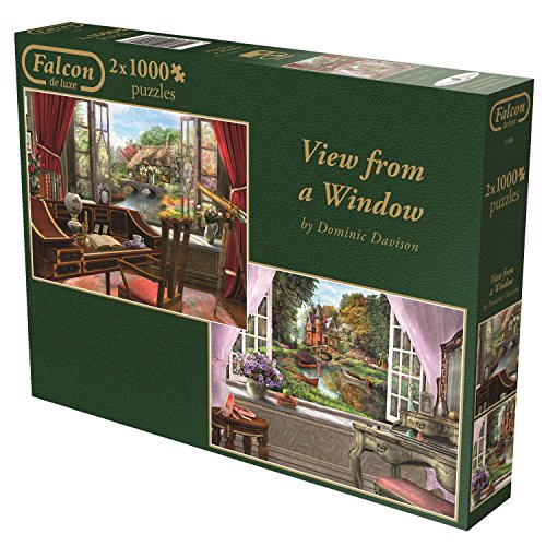 Jumbo Falcon de luxe View from a Window Jigsaw Puzzles (2 x 1000-Piece)