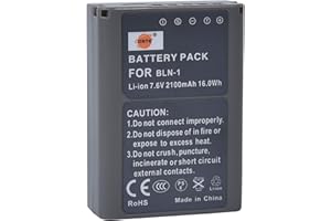 DSTE DE DSTE - Batería de repuesto compatible con cámara Olympus BLN-1 E-M1 E-M5 OM-D Pen-F E-P5 Mark II