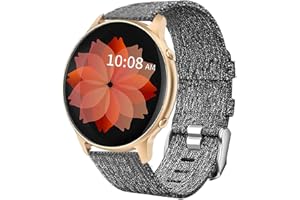 Blueshaweu Onetuo Armband Kompatibel für TUYOMA Smartwatch 1.28", Nylon Strick Replacement Uhrenarmband für TUYOMA LW36 Smartwatch