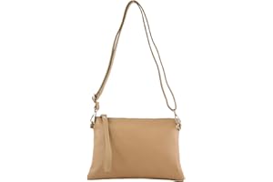 modamoda de T186 Damen Leder Clutch Umhängetasche Abendtasche handmade in Italy