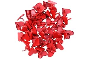 Amosfun Mini herzförmige Brads für Scrapbooking Handwerk Machen Stanzen DIY 50pcs