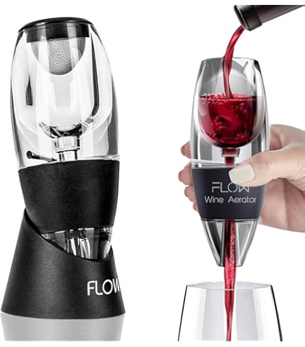 Bâton Refroidisseur De Vin FLOW 3 En 1 - Aérateur, Refroidisseur Et Bec Verseur Anti-goutte, Acier Inox