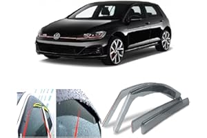 AC WOW 4 déflecteurs d'air compatibles avec VW Golf 7 Mk7 VII 5 portes à hayon 2012 2013 2014 2015 2016 2017 2018 2019 2020