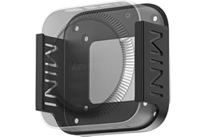 Fasgear Plastik ABS uchwyt VESA do Mac-mini M4 / Pro 2024, uchwyt pod biurko bez wiercenia, uchwyt ścienny / uchwyt na monitor, do biura, studia domowego, (czarny)