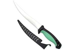 NAMAKA Coltello Sfilettatore da Pesca Lama in Acciaio Inossidabile – Ideali per Trote, Persici, Lucciotti, Cavedani, Carpe di piccola taglia.