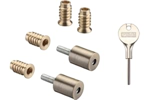 Fulton & Bray FB319 Quality Roller Sash Window Stop Restrictor for Child Safety and Security - Comes With Key Included (Florentine Bronze)