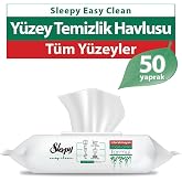 Sleepy Easy Clean Y&uuml;zey Temizlik Havlusu&Mendili 50 Yaprak