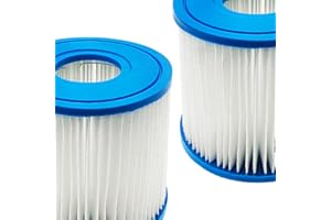 Benfosh Paquete de 2 Cartuchos de Filtro para POOLPURE Summer Escapes Filter Type D, para Summer Waves P57100102, SFS-350 RP-350, P57000104, Cartucho de Repuesto para Bomba de Piscina