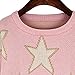 YQ08 2015 Autumn The New Long sleeve Star Loose Sweaters (S, PINK)