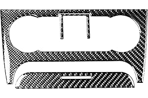 rrx Carbon Fiber Interior Panel Frame Cover Trim Compatible with Audi TT TTS TTRS 8N MK1 2001-2006 (Carbon, Air Conditioning AC Control 14)