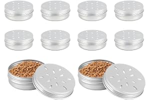 Maoggha 10 stycken luktbehållare för hundar med ventilationsdesign, hunddoft-träningslåda, aluminiumburkar för hunddoft med v