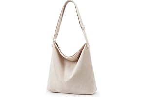 KALIDI FANCY FOREST KALIDI Cord torba na ramię z zamkiem błyskawicznym, wodoszczelna, damska, duża, sztruksowa, torba na ramię, do pracy, biura, na podróż, zakupy