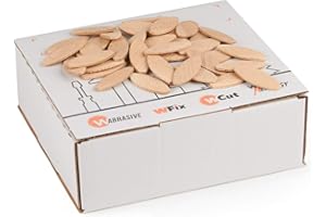 Wfix Lamelles d'Assemblage 250 pièces de Type Lamello S6, Chevilles Plates ovales pour fraiseuse. Biscuits Connecteurs en Bois de Hêtre Haute Qualité pour vos Projets de Bricolage et de Menuiserie