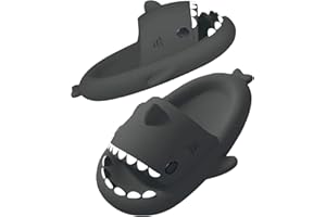 SAGUARO Women's Men's Shark Slippers Children's Shark Slippers Summer Soft and Comfortable Bathing Shoes Size 24-47 EU