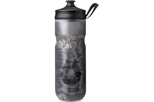 Hydrapak Polar Sport Borraccia Termica - Borraccia Sportiva e da Bici schiacciabile, con maniglia, senza BPA (Black, 20oz)