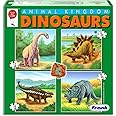 Frank Dinosaurs Animal Kingdom - A Set of 4 Jigsaw Puzzle for Kids Above 4+ Years - Fun & Challenging Brain Booster Games - Educational Puzzle for Focus and Memory - 11602