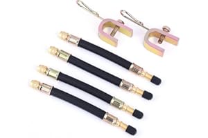 VGEBY Adaptateur Valve Extension Soupape 140mm Allonge Flexible de Pneu pour Voitures Véhicules (Ensemble de 4pcs)