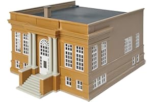 Cornerstone Walthers HO Scale Model Public Library Kit, 8-1/2 x 6-1/2 x 4-3/4 pulgadas, 21,5 x 16,5 x 12 cm