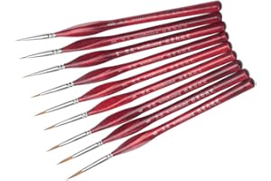 ARTIBETTER Paint Detail Set -7pcs Paint for Fine Detailing & Rock Painting/Acrylic Watercolor Oil - Art, Scale Models