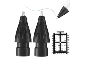 REEYEAR Stylo Comme des Pointes Fines Adaptées Pour Apple iPad 2e Crayon de 1ère Génération,Pas d'usure,Avec une Couverture de Pointes de Friction Sans Bruit,Faire Fonctionner iPencil Comme un Charme,Noir