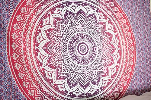 Jaipur Große Ombre Mandala Tapisserie, böhmische Bedding Königin, Hippie-Tapisserien, Indian Wandbehang, Boho Picknick Decke, Gypsy Dorm Room Decor - 2