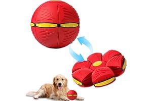 MOOROVGI Pet Toy Flying Saucer Ball,Doggy Disc Ball,Flying Saucer Ball for Dogs
