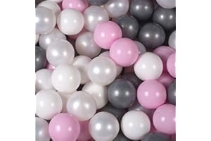 MEOWBABY 50/500 ∅ 7Cm Palline Colorate per Bambini per Piscina di Palline Parco Giochi per la Cameretta dei Bambino Baby Fabbricato in EU