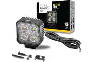 ‎HELLA HELLA Valuefit TS1700 LED Arbeitsscheinwerfer 12V - 24V 1700 Lumen Nahfeldausleuchtung starke Lichtleistung in kompaktem Design Offroad LED Scheinwerfer für Traktor Auto LKW SUV ATV -1GA 357 110-012