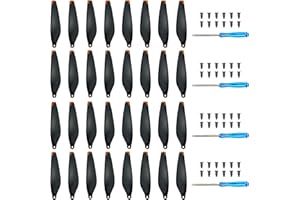 Craznick 32 szt. Śmigła do DJI Mini 3, zapasowe ostrza śmigła, niski poziom hałasu, akcesoria do dronów DJI Mini 3, ekskluzywne śruby i śrubokręty, pomarańczowe końcówki