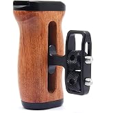 Adjustable Left/Right Camera Handle Wooden Side Handle for EOS RP/A7ii/A7iii/EOS R50/EOS R100/A6700/Z6 ii/Z6 iii/Z7 ii/A7M4/Z