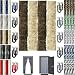 Produktbild Flauschvorhang Insektenschutz + Raffhalter Auswahl: Unistreifen beige - braun 90x210 cm