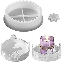 Adventskalender Silikonform Weihnachten - Rundform Für Kerzenhalter DIY