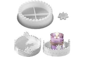 YARTEIM Silikonformen Gießformen Kerzenhalter,Silikonform Countdown Kalender Gießformen Silikon Silikonform Kerzenhalter Gießform Countdown Kalender Giessform Silikon Gießform Kerzenhalter