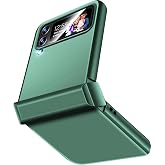 Mobile Phone Case for Samsung Galaxy Z Flip 4 Case Ultra Thin Lightweight PC Protective Case Galaxy Z Flip 4 5G Flip Case Slim Scratch-Resistant Company Flip Case for Samsung Z Flip 4 Pocket Cover Green