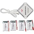 ZYGY 3.7V 750mah lithium battery with 4 in 1 balance charger for MJX X400 X400W X800 X300C Sky Viper S670 V950HD V950str s1750 V2450 HS110 HS200 HS200W HS110W Quadcopter accessories
