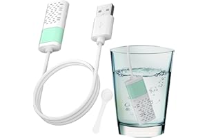 Jeanoko Generador de hipoclorito de sodio, USB DC 5 V, spray de ácido hipocloroso, generador de agua de limpieza, removedor de moho, eliminador de olores para limpieza de moho (blanco y verde)