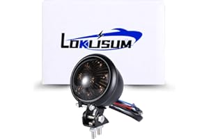 LOKLISUM 12V LED Stop Moto Mini Fanale Posteriore Impermeabile Universale Led Faro Stop per Street Bike Chopper Bobber Cafe Racer Cruiser