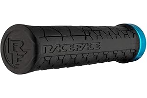 Race Face Getta-Manopole, 33 mm, Colore: Nero/Turchese, GP20GETTA33BLKTUR Unisex, 33mm