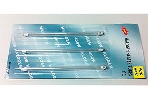 GOHHME KIT 3 RESISTENZE RESISTENZA ALOGENE LUNGHEZZA 24 cm TUBO STUFA ALOGENA 400 W