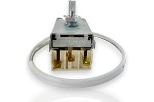 DL-pro Termostato de tubo capilar de 475 mm 3 x 4,8 mm AMP para Liebherr 6151808 Ranco K57-S5587 para frigorífico, congelador