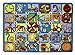 Colourful Letter & Picture Alphabet Fun & Educational Kids Rug 133x200cm