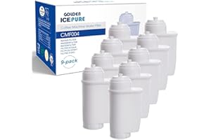 Golden Icepure - Filtro de agua para cafeteras automáticas compatible con Siemens EQ Series, EQ 6, Siemens TZ70003, TCZ7003, TCZ7033 y Brita Intenza (9 unidades)