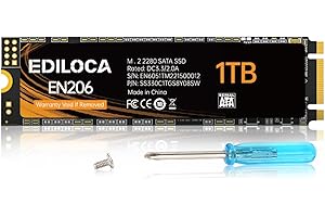 Ediloca EN206 1TB 3D NAND M.2 SSD, M.2 2280 SATA III 6Gb/s SSD Hard Drive interno, velocità di lettura/scrittura fino a 550/480 MB/s, compatibile con Ultrabook, Tablet Computer e Mini PC