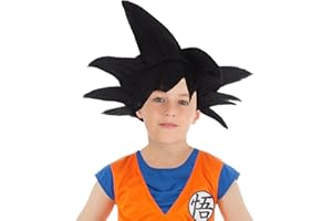 Chaks - Perruque Goku Saiyajin, Dragon Ball, accessoire de costume, accessoire de tenue pour carnaval, Halloween et fans d'anime