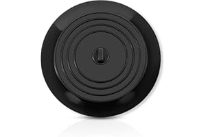 CZ Store Silikonowy Korek - 15.2 cm - ✮DOŻYWOTNIA GWARANCJA✮ - Uniwersalny Korek do Umywalki, Wanny, Zlewu - Gumowy, Okrągły, Wodoszczelny Korek Umywalkowy do Łazienki i Kuchni - Kolor Czarny