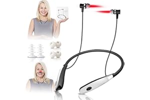 FUNTHY Tinnitus Infrarot OhrstöPsel, 2-in-1 Rotlichttherapiegerät für Nase Ohren,Rotlichtgerät für Tinnitus,tragbares Tinnitus Linderungsgerät