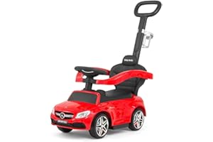 Jeździk pchacz z raczką dla dzieci MERCEDES-AMG C63 Milly Mally