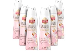Imperial Leather Ultimate Moisture Cherry Blossom & Almond Oil Foamburst, Ultra Rich Lather & Delicate Fragrance, Suitable for Sensitive Skin - Vegan & Cruelty Free (200ml), Multipack 6 x 200ml