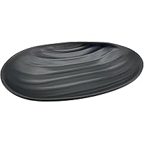 Vassoio Portagioie Ovale Nero - 2 Pezzi, 21.5x11.5 Cm, In PP, Per Chiavi, Gioielli, Ingresso - Foto 7